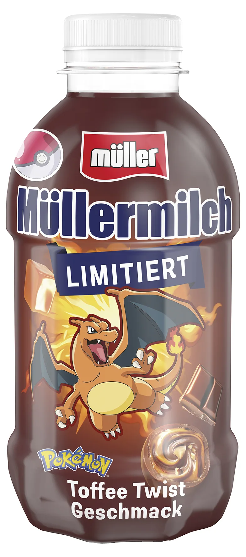 Müllermilch limitiert mit Toffee Twist Geschmack und Pokémon-Design begeistert Fans und Genießer im Winter 26.